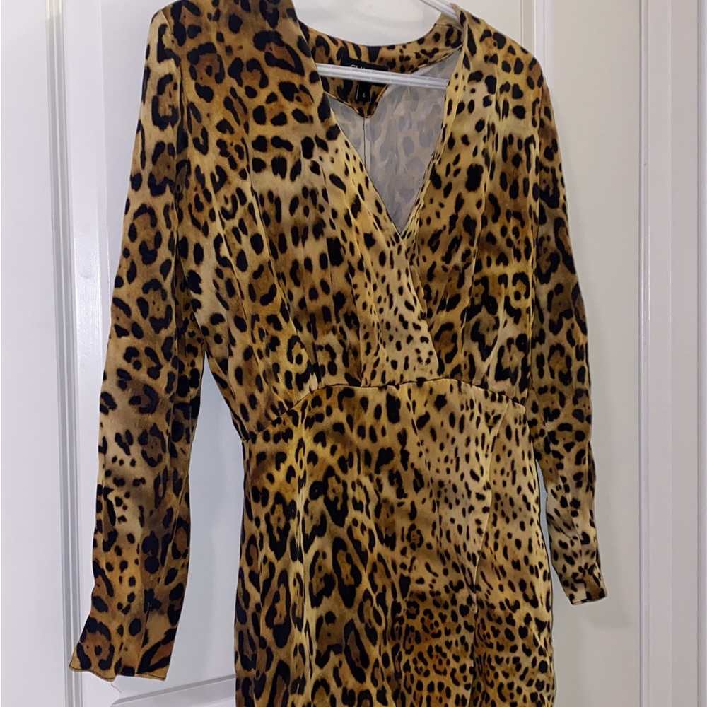 Cushnie Leopard Print Mini Dress